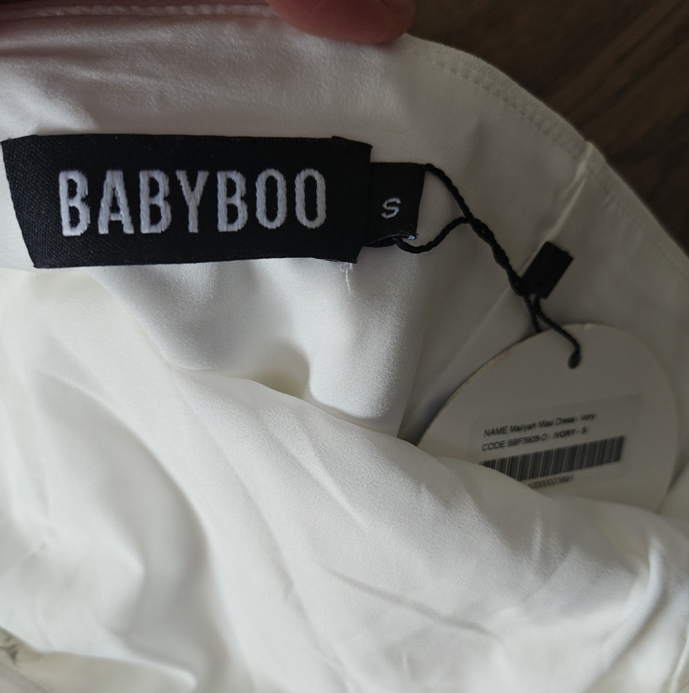 Babyboo Maliyah Strapless Maxi Dress Sz-sm NWT - Picture 9 of 9